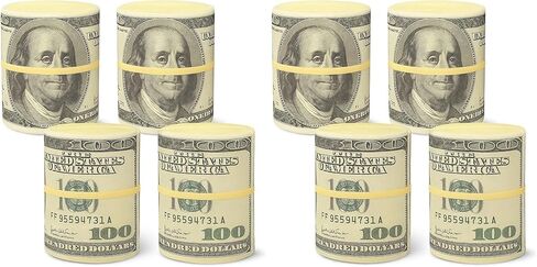 ArtCreativity Squeeze Money Stress Relief Toys, Set of 4, Slow Rise Squeezy Toys for Kids and Adults, Casino Party Favors, Sensory Toys for Children, Vegas Party Supplies, Fun Goodie Bag Fillers in Saudi Arabia