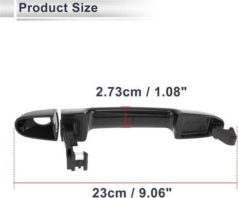 Front Left Right Rear Left Right Car Exterior Door Handles for Hyundai Accent GLS 2006-2011 Durable Door Handle Replacement No.826512H000 ABS 1 Set in Saudi Arabia