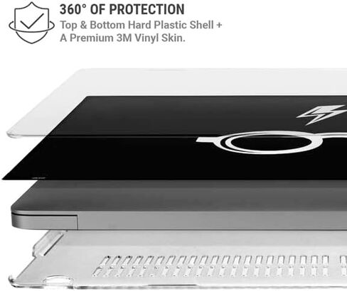Skinit Case + Skin Compatible with MacBook Pro 16in (2021) - Officially Licensed Warner Bros Harry Potter Scar and Glasses Design in Saudi Arabia