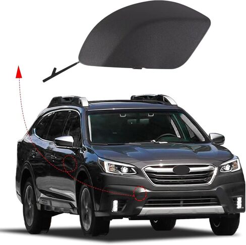 Car Front Bumper Tow Hook Cover Towing Eye Cap Fit for Subaru Outback 2020 2021 2022 57731AN01A (Matte Black,Right Passenger Side) in Saudi Arabia