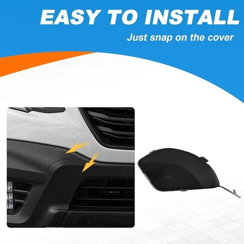 Car Front Bumper Tow Hook Cover Towing Eye Cap Fit for Subaru Outback 2020 2021 2022 57731AN01A (Matte Black,Right Passenger Side) in Saudi Arabia