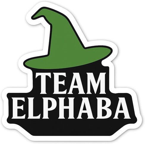 “Team Elphaba & Team Glinda" – 2-Pack 3-Inch Vinyl Die-Cut Stickers | Wicked Musical Fan Set | Broadway Witch & Princess Decals for Laptops, Water Bottles, Journals in Saudi Arabia