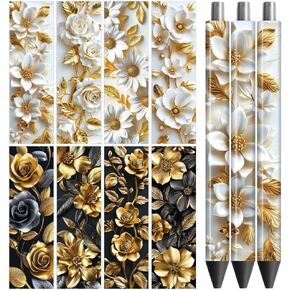 Peacoblue UV DTF Pen Wraps Transfer Sticker Colorful Skull - 48pcs Waterproof HD Print UV DTF Pen Adhesive Decals for Personalized DIY Pencil Pen Decorative Crafts Gifts Giving in Kuwait