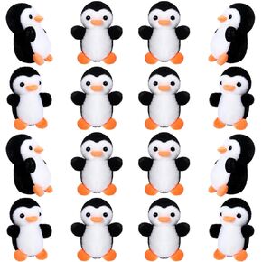 Skylety 8 Pcs 4 Inch Mini Penguin Stuffed Animal Bulk Penguin Plush Keychains for Birthday Xmas Party Favor Gifts (Grey) in Saudi Arabia