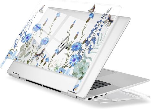 Premium Crystal Clear Case for HP Envy x360 16-inch 2-in-1 Laptop 2024 Release, Creative Patterns Ultra-Slim Lightweight Scratch-Resistant Hard Shell with Professional Protection, Cherry Blossoms in Saudi Arabia