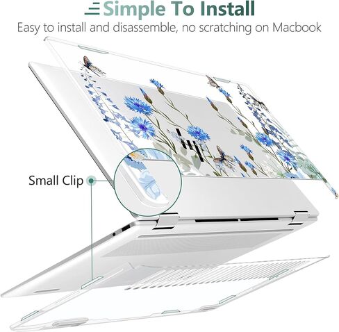 Premium Crystal Clear Case for HP Envy x360 16-inch 2-in-1 Laptop 2024 Release, Creative Patterns Ultra-Slim Lightweight Scratch-Resistant Hard Shell with Professional Protection, Cherry Blossoms in Saudi Arabia