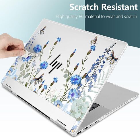 Premium Crystal Clear Case for HP Envy x360 16-inch 2-in-1 Laptop 2024 Release, Creative Patterns Ultra-Slim Lightweight Scratch-Resistant Hard Shell with Professional Protection, Cherry Blossoms in Saudi Arabia