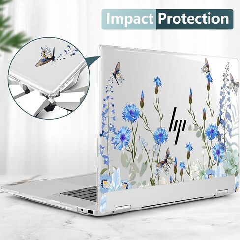 Premium Crystal Clear Case for HP Envy x360 16-inch 2-in-1 Laptop 2024 Release, Creative Patterns Ultra-Slim Lightweight Scratch-Resistant Hard Shell with Professional Protection, Cherry Blossoms in Saudi Arabia