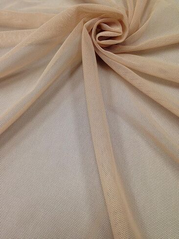 Small Micro Hole See Through Stretch Nylon Spandex Mesh Power Net Fabric (Black) in Saudi Arabia