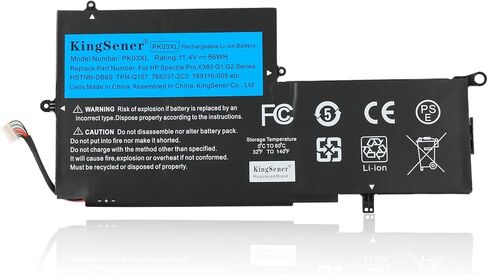 VR03XL Laptop Battery for HP Envy 13-D 13-D000 Series 13-D046TU 13-D025TU 13-D024TU 13-D051TU 13-D056TU 13-D010NR 13-D040WM 816497-1C1 HSTNN-IB7E TPN-C120 11.4V 45WH in Saudi Arabia