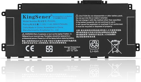 VR03XL Laptop Battery for HP Envy 13-D 13-D000 Series 13-D046TU 13-D025TU 13-D024TU 13-D051TU 13-D056TU 13-D010NR 13-D040WM 816497-1C1 HSTNN-IB7E TPN-C120 11.4V 45WH in Saudi Arabia