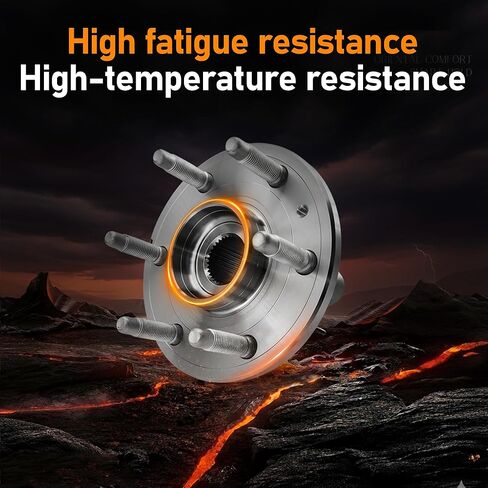 515096 [4WD AWD] مجموعة محمل محور العجلة الأمامية 6 العروات مع ABS متوافقة مع كاديلاك إسكاليد ESV EXT تشيفي سيلفرادو سوبربان 1500 تاهو أفالانش جي إم سي سييرا يوكون XL 1500 2007-2014 in Kuwait