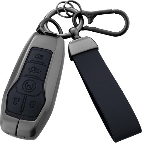 Key Fob Cover with Heavy-duty Keychain for Ford F150 Fusion Explorer Mustang Lincoln MKZ MKC in Saudi Arabia