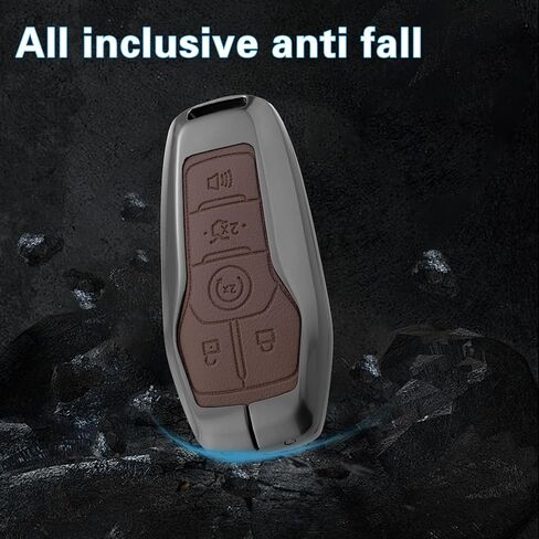Key Fob Cover with Heavy-duty Keychain for Ford F150 Fusion Explorer Mustang Lincoln MKZ MKC in Saudi Arabia