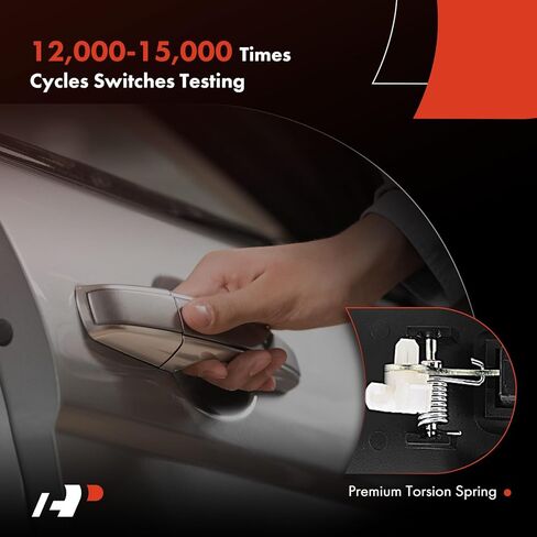 مقبض باب خارجي للسائق الأمامي الأيسر من A-Premium مع فتحة مفتاح متوافق مع Ford Freestar 2004-2007، Windstar 1999-2003، بدون دخول بدون مفتاح، أسود مزخرف، استبدال # XF2Z1622405AAA in Kuwait