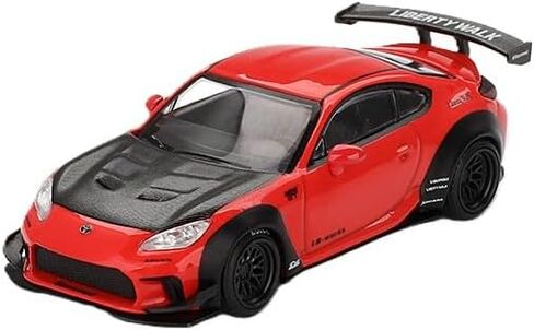نموذج سيارة Diecast متوافق مع Mini GT 1:64 Toyota GR86 LB-Nation Red إصدار محدود MGT00885 in Kuwait