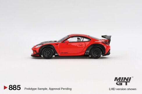 نموذج سيارة Diecast متوافق مع Mini GT 1:64 Toyota GR86 LB-Nation Red إصدار محدود MGT00885 in Kuwait