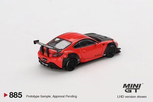 نموذج سيارة Diecast متوافق مع Mini GT 1:64 Toyota GR86 LB-Nation Red إصدار محدود MGT00885 in Kuwait