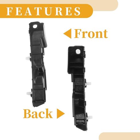 Bumper Support Bracket No.865133S000 - Left Driver Side Bumper Bracket - for Hyundai Sonata 2011-2015 ABS Plastic Black - 1 Pc in Saudi Arabia