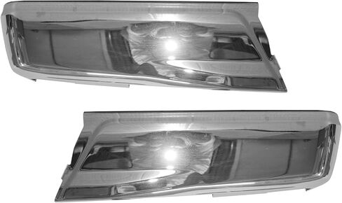 MBI AUTO - فولاذ كروم، أطراف مصد خلفي يسار ويمين (مجموعة قطعتين) لسيارة Ford F150 Pickup 15-20، FO1102380 in Saudi Arabia