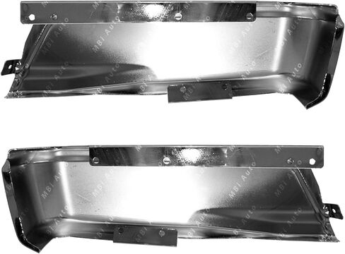 MBI AUTO - فولاذ كروم، أطراف مصد خلفي يسار ويمين (مجموعة قطعتين) لسيارة Ford F150 Pickup 15-20، FO1102380 in Saudi Arabia