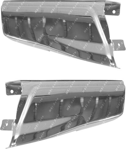 MBI AUTO - فولاذ كروم، أطراف مصد خلفي يسار ويمين (مجموعة قطعتين) لسيارة Ford F150 Pickup 15-20، FO1102380 in Saudi Arabia