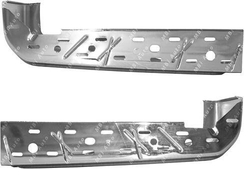 MBI AUTO - فولاذ كروم، أطراف مصد خلفي يسار ويمين (مجموعة قطعتين) لسيارة Ford F150 Pickup 15-20، FO1102380 in Saudi Arabia