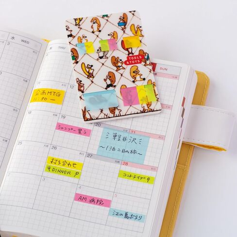 Hobonichi Techo Accessories – 100% Orange: Hobonichi Translucent Sticky Notes - Taking a Break in Saudi Arabia