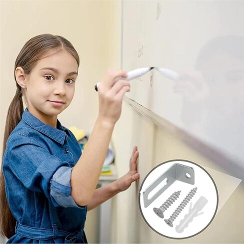 12 مجموعة من أدوات تعليق اللوحة البيضاء، دعامة تثبيت على شكل حرف L مع مسامير وأنابيب توسيع لفصول المكتب in Saudi Arabia