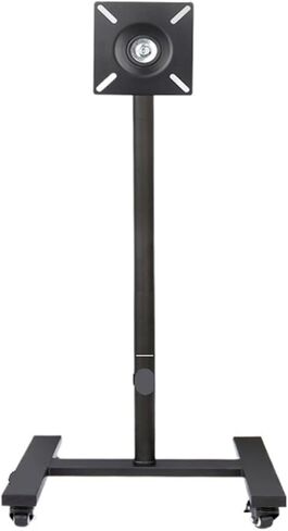 Monitor floor stand with horizontal and vertical screen rotation and wheels(High keyboard holder) in Saudi Arabia