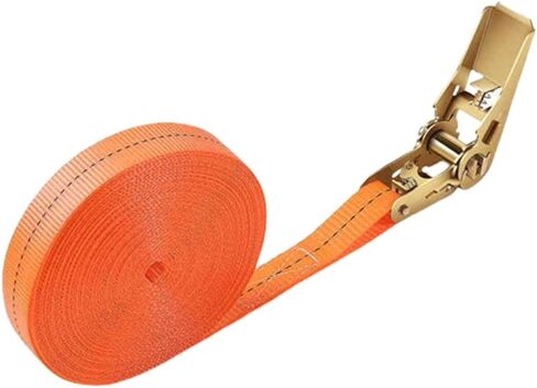 2.5cmx6m Heavy-Duty Ratchet Cargo Straps with Metal Buckle - Wear-Resistant & Non-Slip for Cars and Trucks in Saudi Arabia