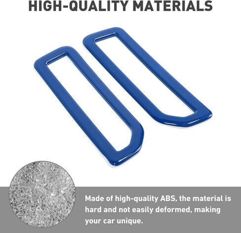 for Ford Bronco Interior Air Vent Ring Cover Interior Decoration Cover Trim for Ford Bronco 2021 2022 + 2/4 Doors (ABS,2Pcs/Set,Blue) in Saudi Arabia