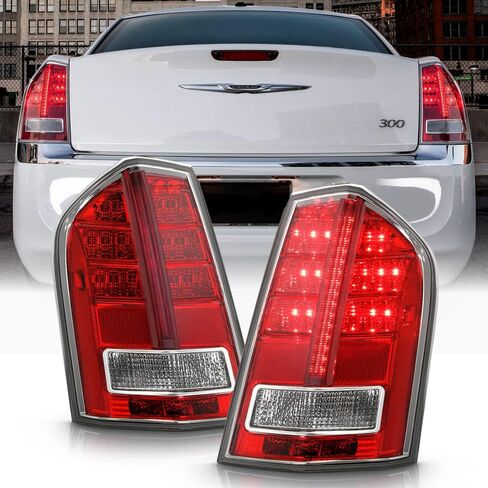 KEEKPO - For 2011 2012 2013 2014 Chrysler 300 w/Red Accent LED Tail Lights Brake Lamps Replacement Pair Set Left+Right in Saudi Arabia
