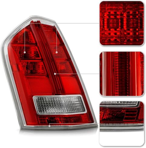 KEEKPO - For 2011 2012 2013 2014 Chrysler 300 w/Red Accent LED Tail Lights Brake Lamps Replacement Pair Set Left+Right in Saudi Arabia