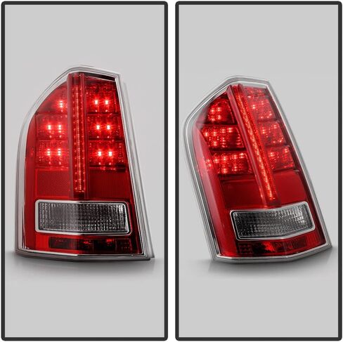 KEEKPO - For 2011 2012 2013 2014 Chrysler 300 w/Red Accent LED Tail Lights Brake Lamps Replacement Pair Set Left+Right in Saudi Arabia