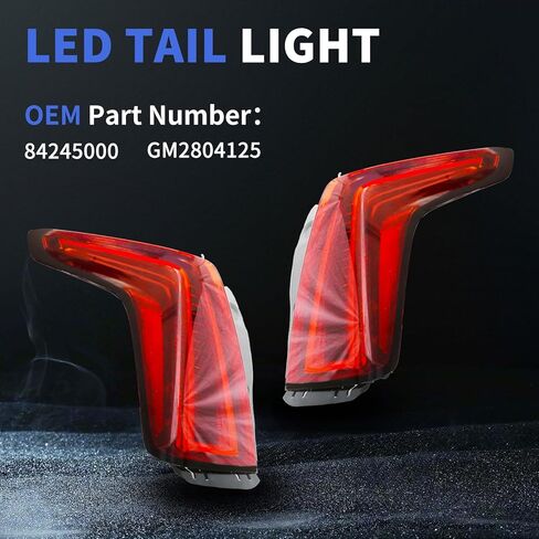 مجموعة مصابيح LED الخلفية متوافقة مع كاديلاك XT5 2017-2021 استبدال مصباح الفرامل الخلفية للعدسة الحمراء لـ GM2804125 (الجانب الأيسر للسائق) in Kuwait