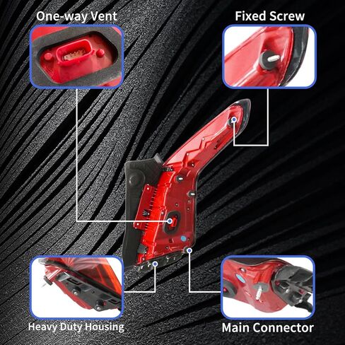 مجموعة مصابيح LED الخلفية متوافقة مع كاديلاك XT5 2017-2021 استبدال مصباح الفرامل الخلفية للعدسة الحمراء لـ GM2804125 (الجانب الأيسر للسائق) in Kuwait