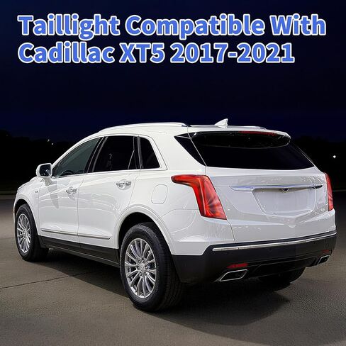 مجموعة مصابيح LED الخلفية متوافقة مع كاديلاك XT5 2017-2021 استبدال مصباح الفرامل الخلفية للعدسة الحمراء لـ GM2804125 (الجانب الأيسر للسائق) in Kuwait