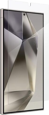 واقي شاشة ZAGG InvisibleShield Fusion لهاتف Samsung Galaxy S24 Ultra - حماية هجينة مرنة، بوليمر غير قابل للكسر، وضوح عالي الوضوح، صديق للبيئة، متوافق مع التكنولوجيا الحيوية in Saudi Arabia