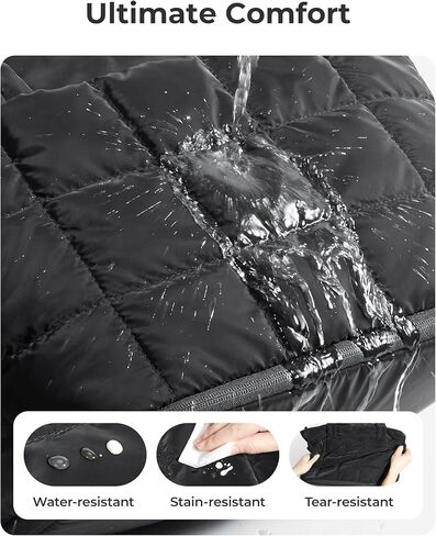 BAGSMART Expandable Tote Bag for Women, Puffer Small tote bag with Zipper, Travel Tote Bags Casual Handbags Nurse Bag in Kuwait