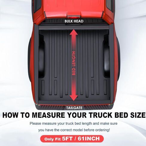 Suitable for 3-Fold 5FT Hard Tonneau Cover for 2015-2025 Chevy Colorado & GMC Canyon - Durable Truck Bed Protection and Easy Installation in Saudi Arabia
