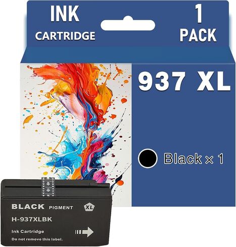 Replacement 937XL Ink Cartridges Compatible for HP 937 Ink Cartridge Work for HP OFFICEJET PRO 9110B 9120 9130 9720 9730 Printers,Combination Pack×4 in Saudi Arabia