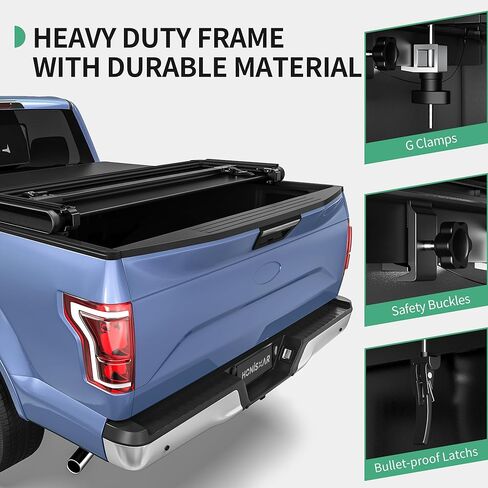غطاء تونيو ناعم ثلاثي الطي مناسب لسيارة Ford F-150 F150 2015-2026، سرير Fleetside بطول 5.5 قدم in Kuwait