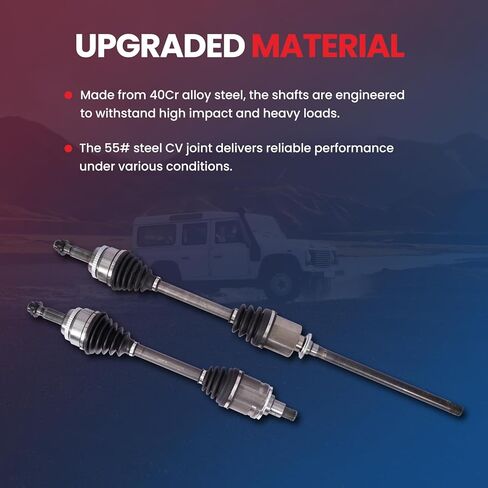 MOCA 2x Front Left & Right CV Axle Assembly Fit for Toyota 2008-2013 Highlander 3.5L in Saudi Arabia