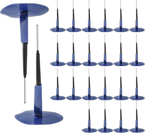 24PCS Tire Patch Plugs, 3mm/6mm/8mm Rubber Mushroom Nails Tire Puncture Repair Patches, Heavy Duty Mushroom Tyre Patch Plug Combination Repair Unit for Cars Trucks Motorcycles in Kuwait