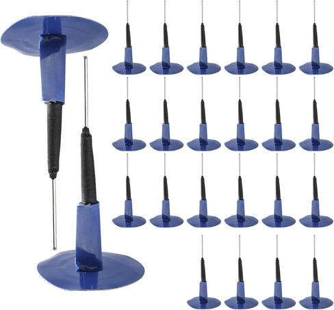 24PCS Tire Patch Plugs, 3mm/6mm/8mm Rubber Mushroom Nails Tire Puncture Repair Patches, Heavy Duty Mushroom Tyre Patch Plug Combination Repair Unit for Cars Trucks Motorcycles in Kuwait