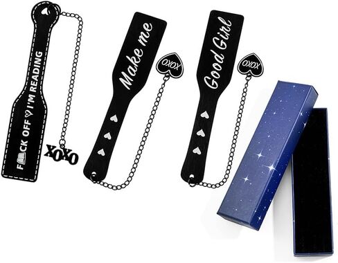 Good Girl Spicy Bookmarks Gift - Dark Romance Stainless Steel Bookmarks for Women Book Lovers on Graduation Birthday Christmas Valentine's Day (Black 2pcs) in Saudi Arabia
