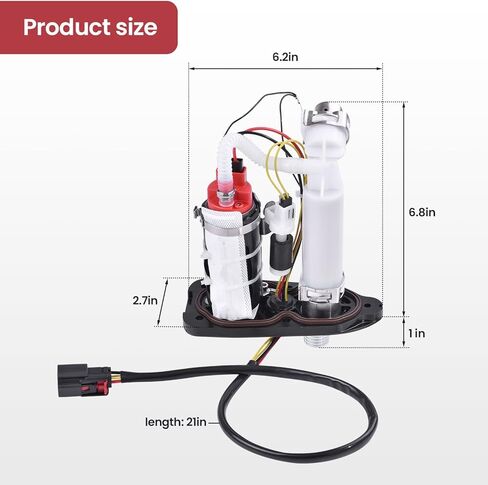 75305-07A 75268-07F In-Tank Fuel Pump Assembly Fits for Harley Davidson Sportster 1200 883, Forty-Eight, Iron 1200 883, Seventy-Two, XR1200 XL1200 XL883 (2007-2019) in Kuwait