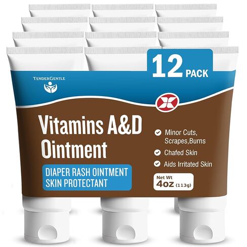 Vitamin A&D Ointment for Baby Diaper Rashes - Pack of 2-4 oz of A and D Ointment for Adults, Seniors, and Babies in Saudi Arabia