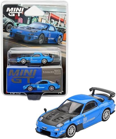 نموذج سيارة Diecast متوافق مع Mini GT 1:64 Mazda RX-7 RE-Amemiya 20B NA 3ROTOR-7 "AMA-san Go" إصدار محدود MGT01046 in Saudi Arabia